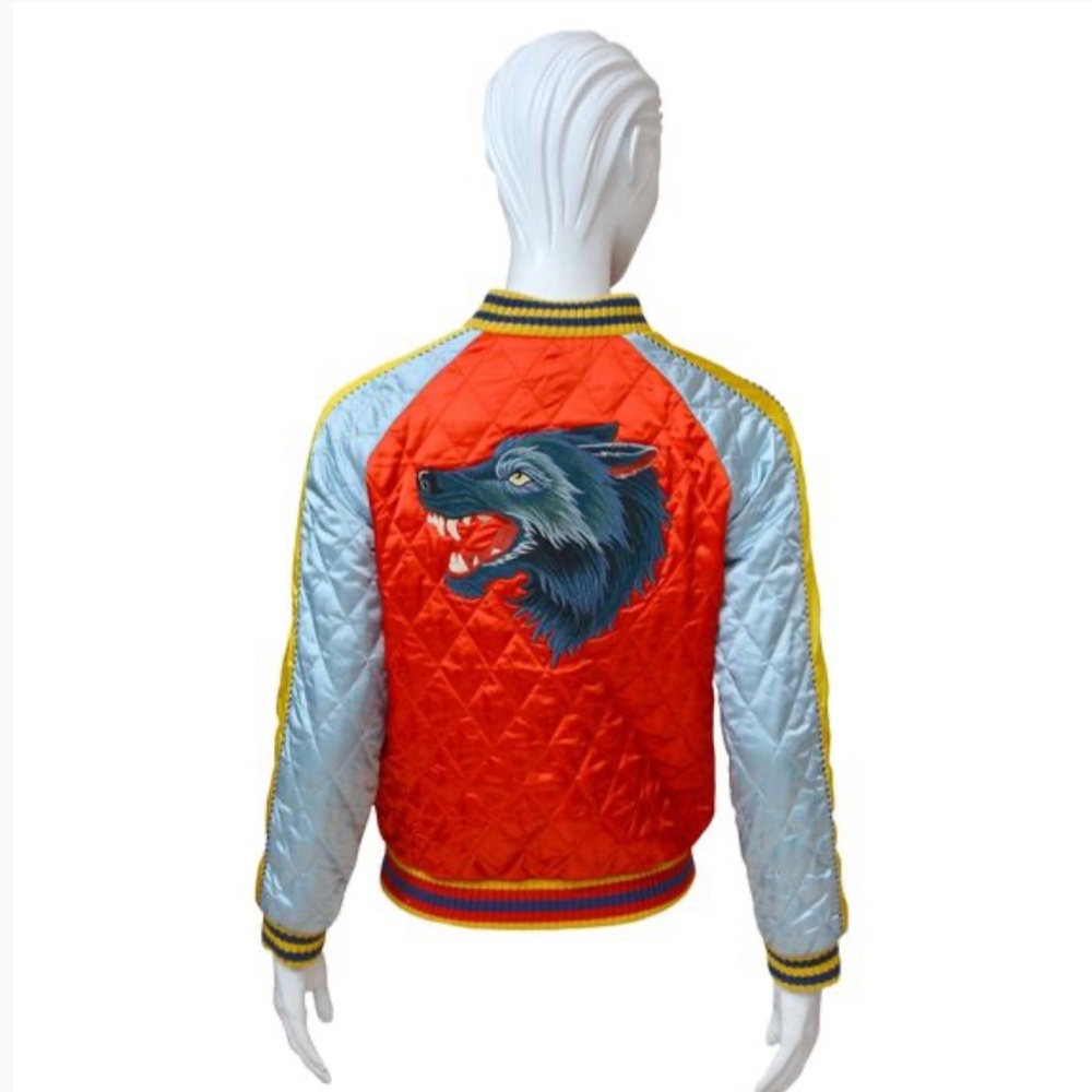 GUCCI QUILTED WOLF JACKET! Size S